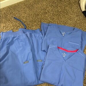 Med Couture Blue Jumpsuit Set